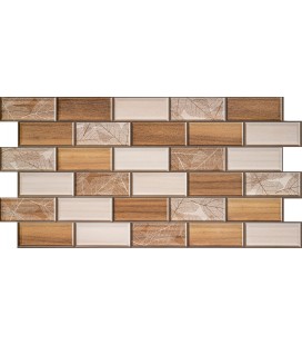 Pvc obkladový umývateľný panel 3d P0028 48.5 x 96 cm