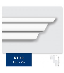 Dekoratívna lišta na strop NT30 200 x 2,8 x 2 cm DSM