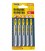 Plátky do priamočiarej píly HCS MASTERTOOL T101BR na drevo/ plast čisté rovné strih, obrátene 10TPI/100 mm 5 ks 14-2807