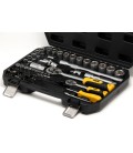 Sada nástrčných hlavíc MASTERTOOL 1/4" - 1/2" CrV račňa 72Т 72 ks 78-5072