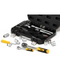 Sada nástrčných hlavíc MASTERTOOL 1/4" - 1/2" CrV račňa 72Т 72 ks 78-5072