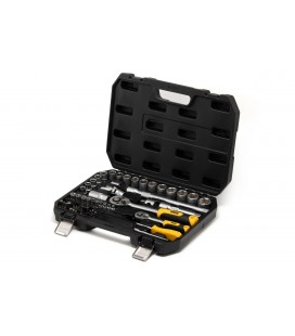 Sada nástrčných hlavíc MASTERTOOL 1/4" - 1/2" CrV račňa 72Т 72 ks 78-5072