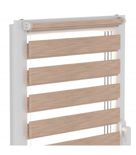 Roleta Deň a Noc Delux Plus séria Natural Oak DN20