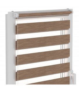 Roleta Deň a Noc Delux Plus séria Royal Brown DN22