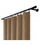 Zamatový záves s riasiacou páskou - Cocoa Spirit, béžovohnedá