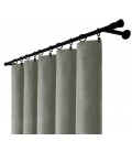 Zamatový záves s riasiacou páskou – Stone Pearl, kamenná sivá