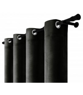 Zamatový záves s krúžkami - Burgundy Shadow, vínovo-červená