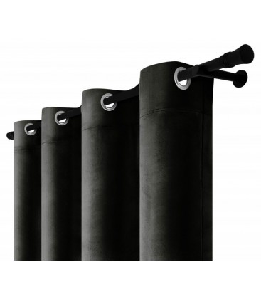 Zamatový záves s krúžkami - Burgundy Shadow, vínovo-červená