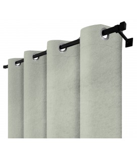 Zatemňovací záves s krúžkami - Blackout Royal Silver, svetlosivá