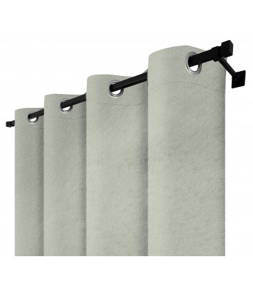 Zatemňovací záves s krúžkami - Blackout Royal Silver, svetlosivá