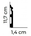 Flexibilná soklová lišta MD358F 200 x 11.7 x 1.4 cm Mardom flexible
