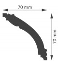 Dekoratívna lišta na strop CD70A 200x7x7 cm DSM